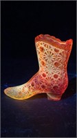 Fenton Art Glass Boot
