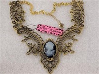 BETSEY JOHNSON CAMEO NECKLACE