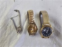 Vintage Bulova, Central and Timex Watches
