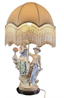 Similar To Lladro Boy And Girl Porcelain Umbrella
