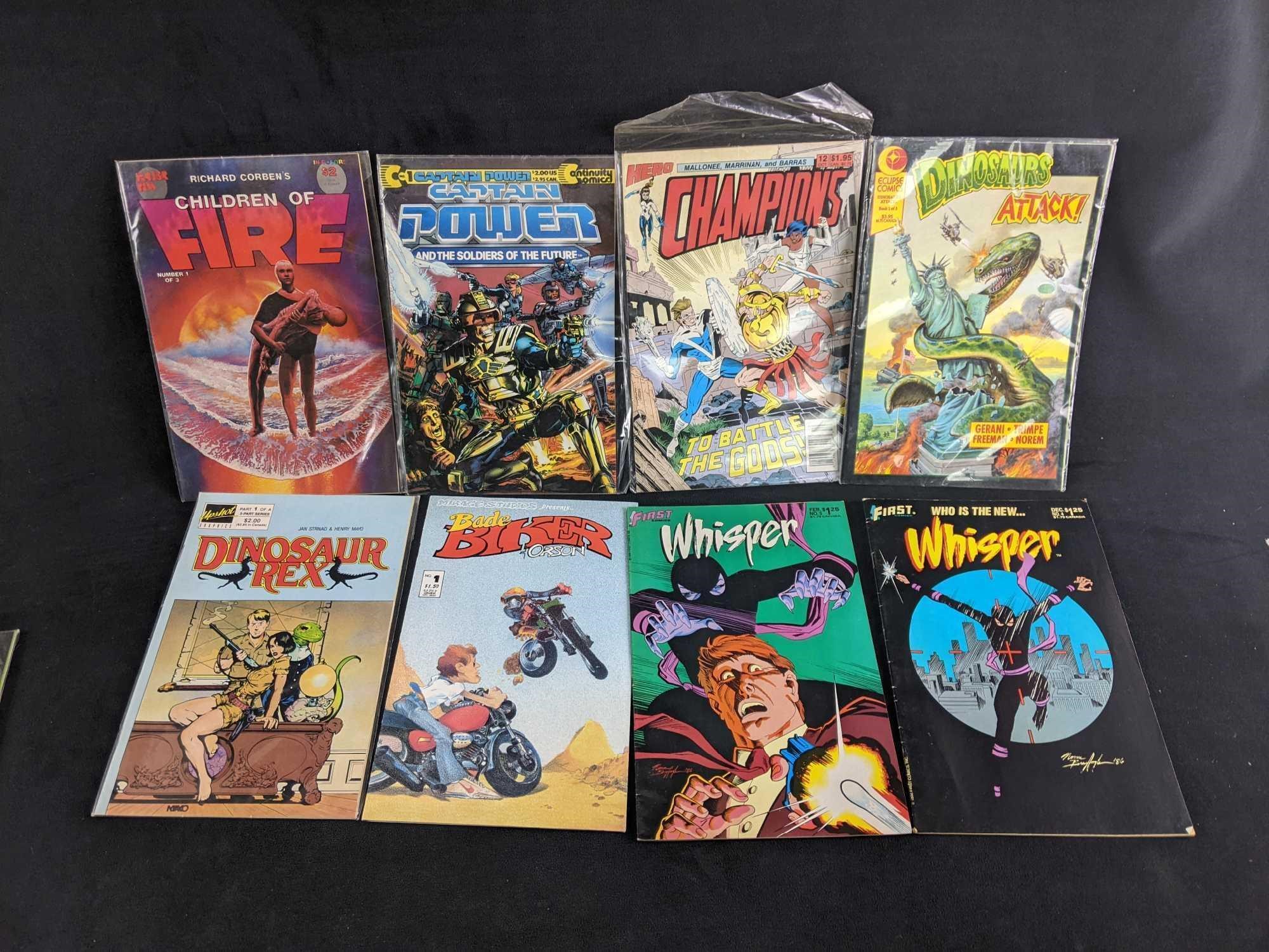 Eight Assorted Vintage Comics Sci-Fi