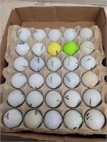 TRAY OF ASSORTED GOLF BALLS 30