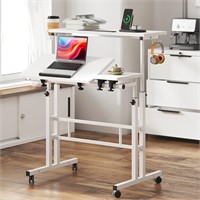 Adjustable 31.5 Standing Desk - White