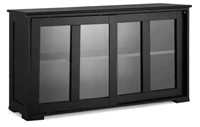 Retail$250 1-Piece Blck Storage Cabinet