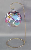 Art Glass Ornament with Stand