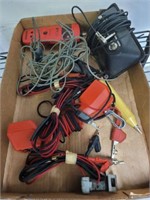 TRAY OF ELECTRICAL AND TELEPHONE ACCESSORIES