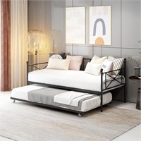 Sofa Bed Daybed with Trundle Premium Steel Slat Su