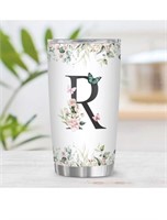 New Personalized Initial R Tumbler 20oz,