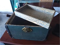 Antique mini chest with tray probably for dolls