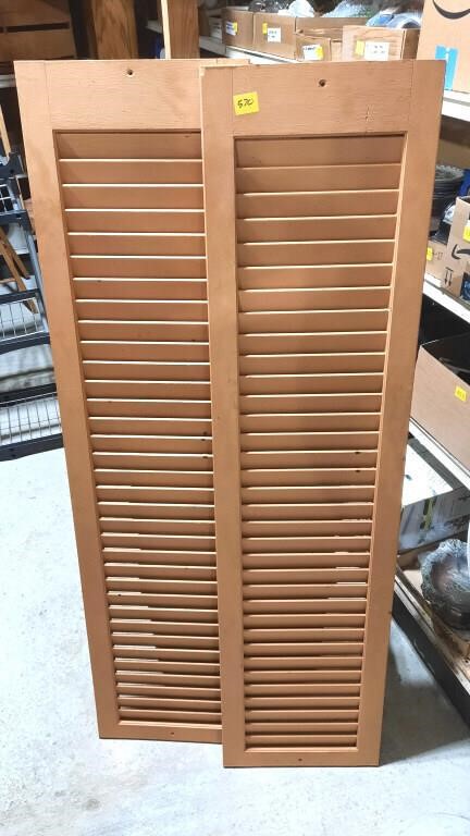 Pair of Wood Shutters