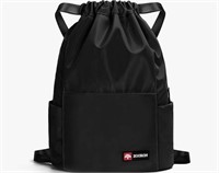 ZOORON Waterproof Drawstring Gym Backpack Bag for