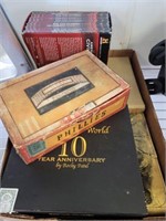 CIGAR BOXES, HISTORY CHANNEL DVDS