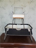 Bassinet, child's booster chair