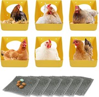 6+6 Pack Chicken Nesting Box & Nest Pads
