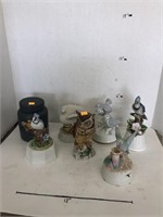 Bird Music Boxes, Jar, Owl Figurine