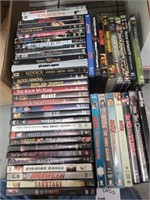 TRAY OF DVDS, MISC