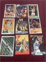 Michael Jordan, Larry Bird, Reggie Miller Cards
