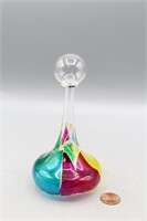 Parise Vetro Hand-Painted Art Glass Perfume Bottle