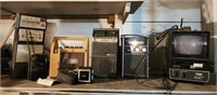 1960s-70s transistor radios, tape players,