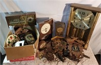 Cuckoo clocks, clock parts