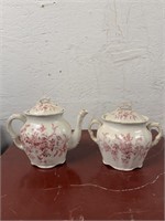 S/2 Vintage Avon Semi Porcelain Teapot