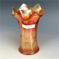 Fenton Marigold Diamond & Rib Vase