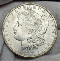 1887 Morgan Silver Dollar BU