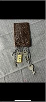 Vintage Wallet amd Keys