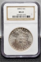 1898-O Slab Morgan Silver Dollar NGC MS63