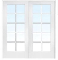 Krosswood 10 Glass Panel Double Doors