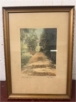 Vintage Signed "The Painted Road"