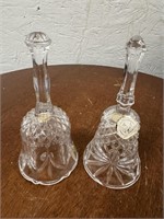 S/2 Lead Crystal Bells