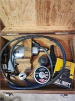 Skil electric drill in wooden box, not tested