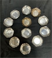 (12) Sterling Mint/Nut Bowls