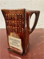1950's Canadian Lord Calvert  Whiskey Pitcher