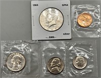 1965 SMS Coins, 3 are Silver