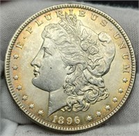 1896 Morgan Silver Dollar Unc. Lite Toning