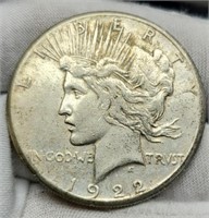 1922-S Peace Silver Dollar VF