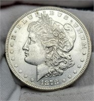 1878 8TF Morgan Silver Dollar BU