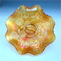 Fenton Marigold Chrysanthemum Ruffled Bowl