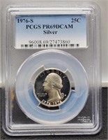 1976-S Slab Silver Proof Quarter