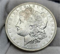 1887 Morgan Silver Dollar AU