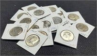 (20) 1965 Kennedy Half Dollars AU+ 40% Silver