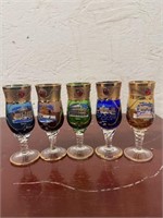 S/5 Elegant Roma Wine Glasses 4.5"