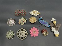 Selection of Vintage Brooches