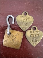 Vintage Dog Tag Licenses