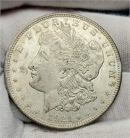1921 Morgan Silver Dollar Unc.
