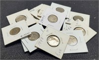 (15) Different Jefferson Nickels: