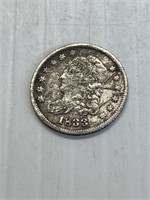 1833 P Silver 5 cent