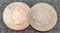 (2) Indian Head Cents: